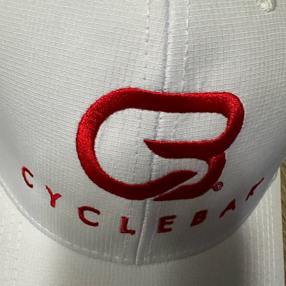 Adjustable Cyclebar hat —color white